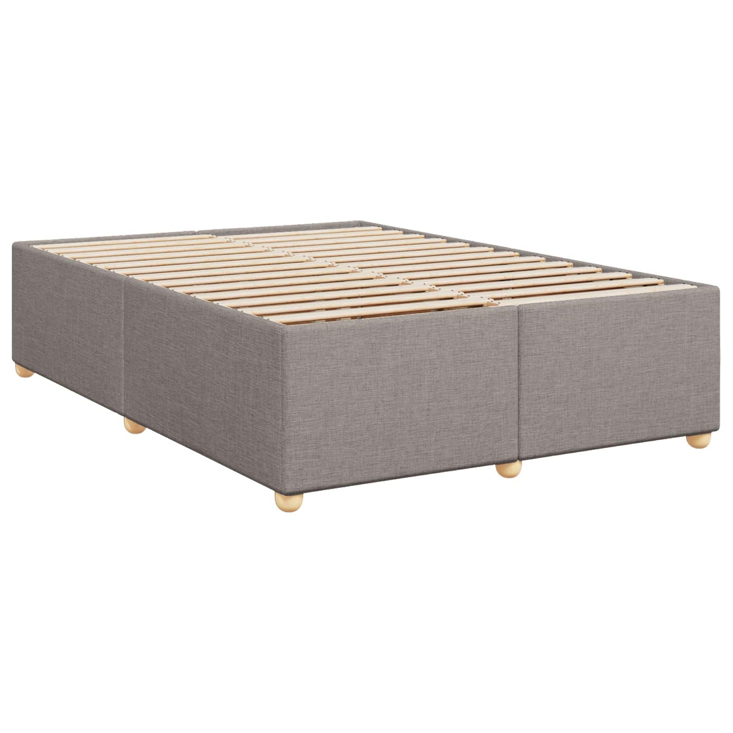 Letto box spring con materasso Tortora 160 x 200 cm Tessuto | homemem39