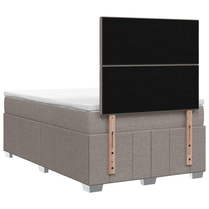 Letto box spring con materasso Tortora 120 x 190 cm Tessuto | homemem39
