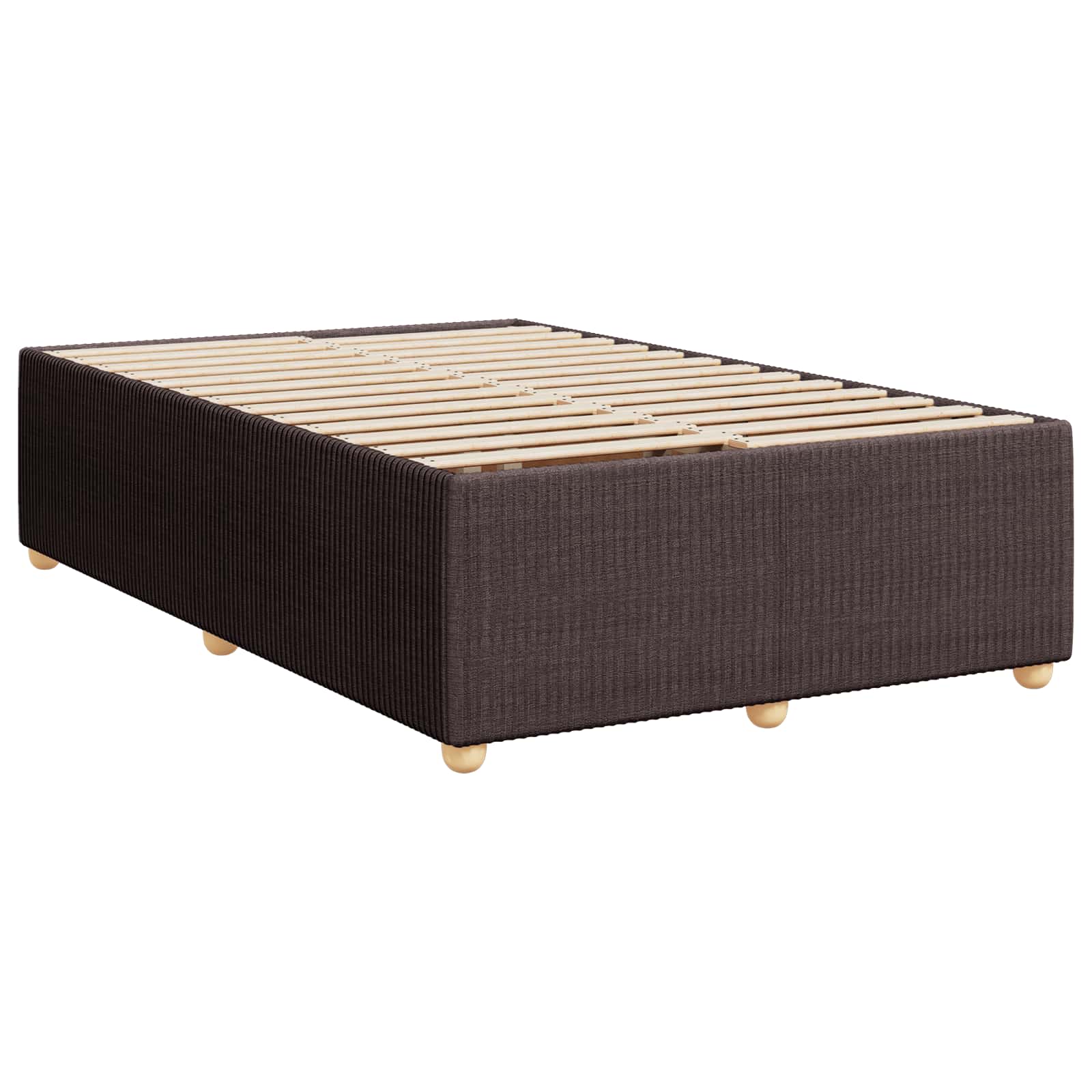 Letto box spring con materasso Marrone Scuro 120 x 200 cm | homemem39