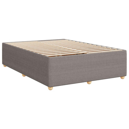 Letto box spring con materasso Tortora 140 x 200 cm Tessuto | homemem39