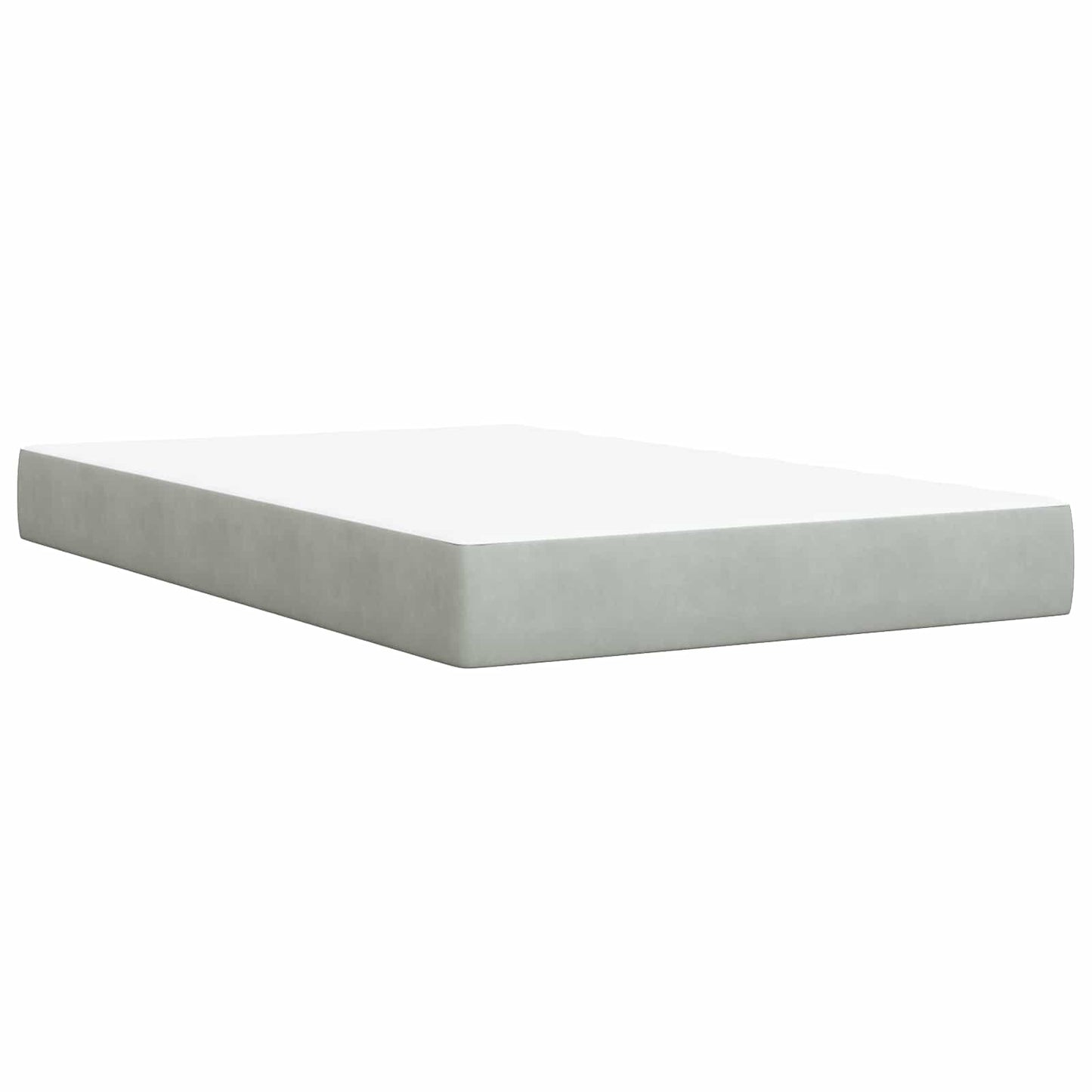 Letto box spring con materasso Grigio Chiaro 120 x 200 cm | homemem39