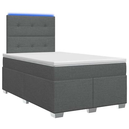 Letto box spring con materasso Grigio Scuro 120 x 200 cm | homemem39