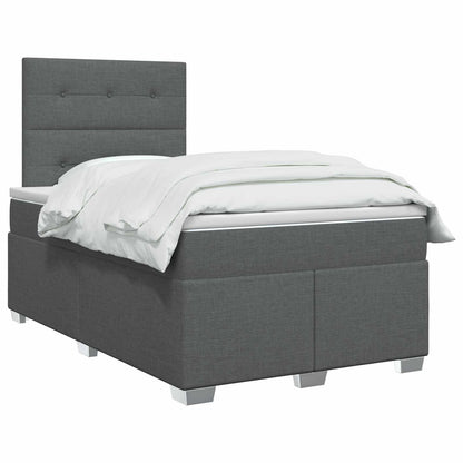 Letto box spring con materasso Grigio Scuro 120 x 200 cm | homemem39