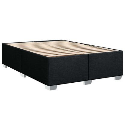 Letto box spring con materasso Nero 140 x 200 cm Tessuto | homemem39