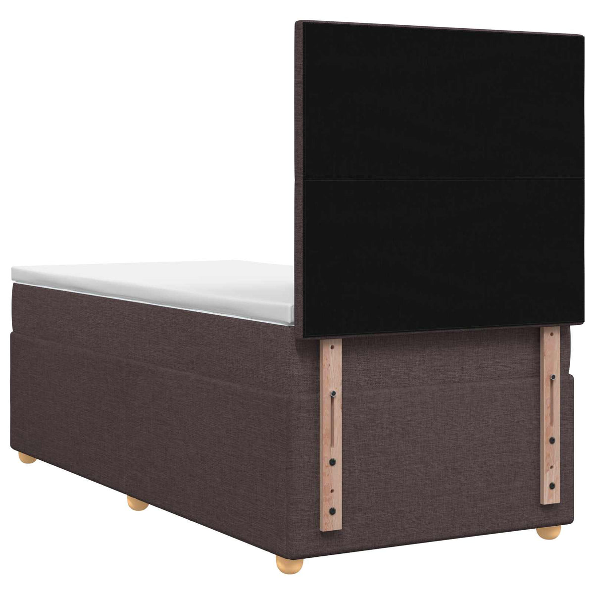 Letto box spring con materasso Marrone Scuro 80 x 200 cm | homemem39