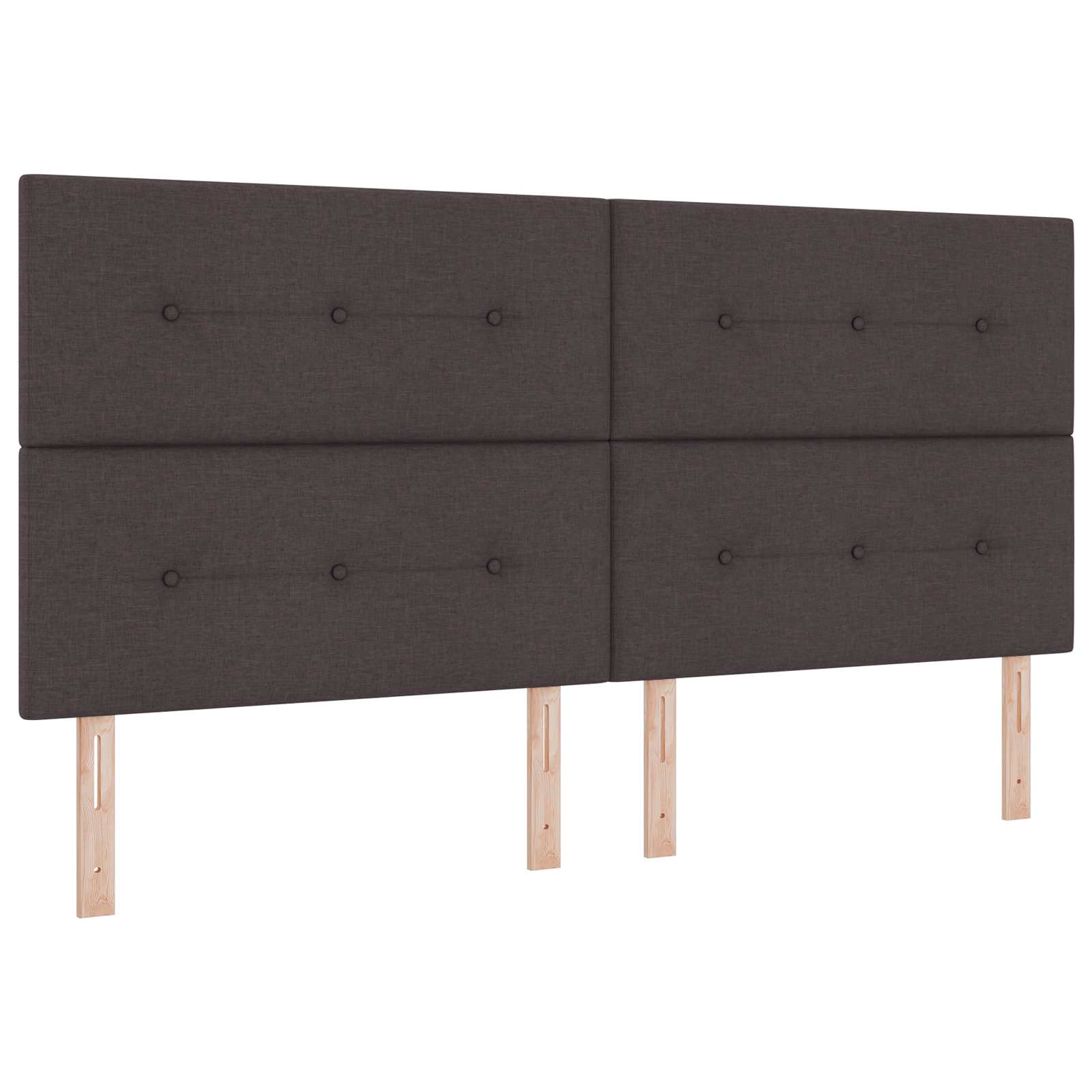 Letto box spring con materasso Marrone Scuro 200 x 200 cm | homemem39