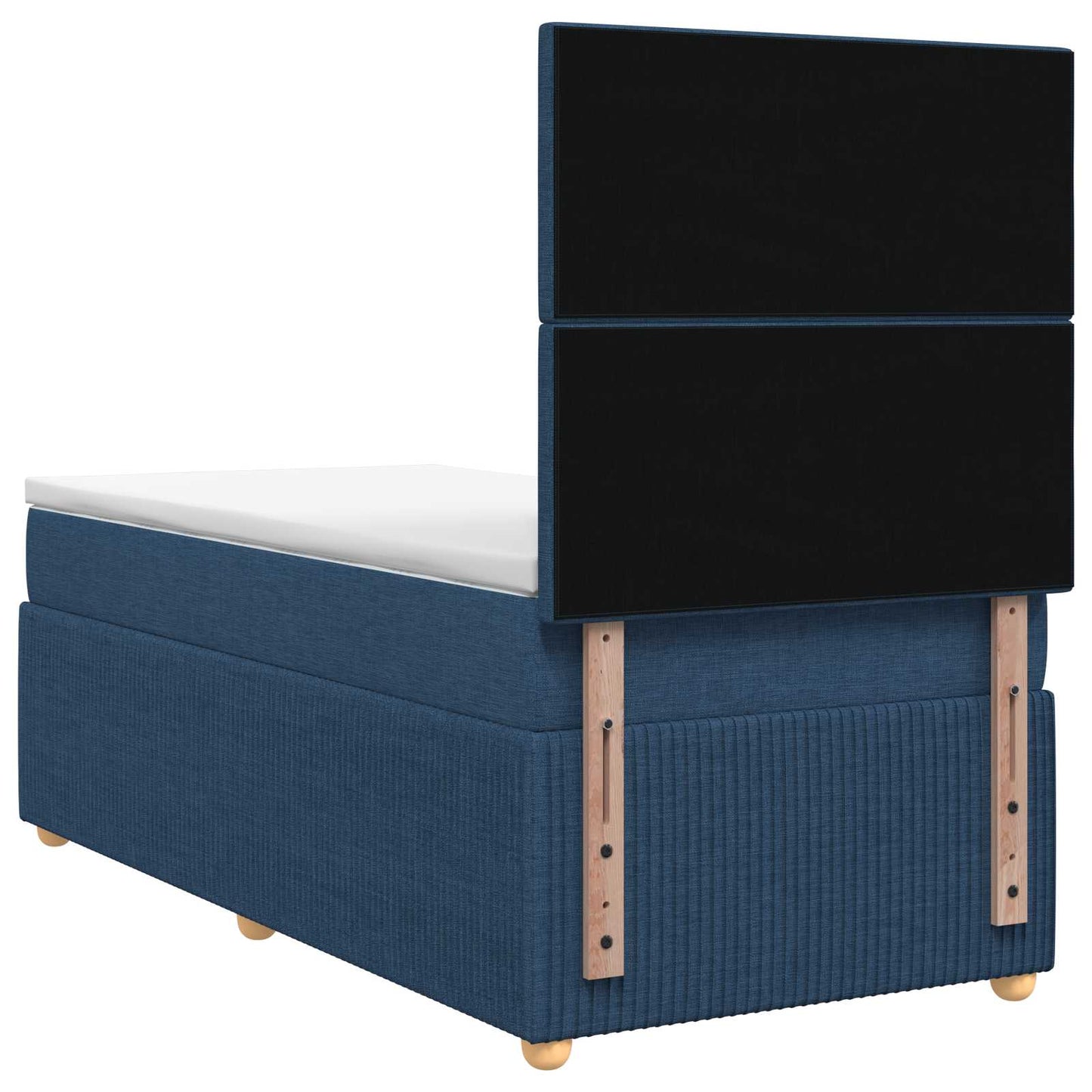 Letto Box Spring LED con Materasso Blu 80 x 200 cm Tessuto | homemem39