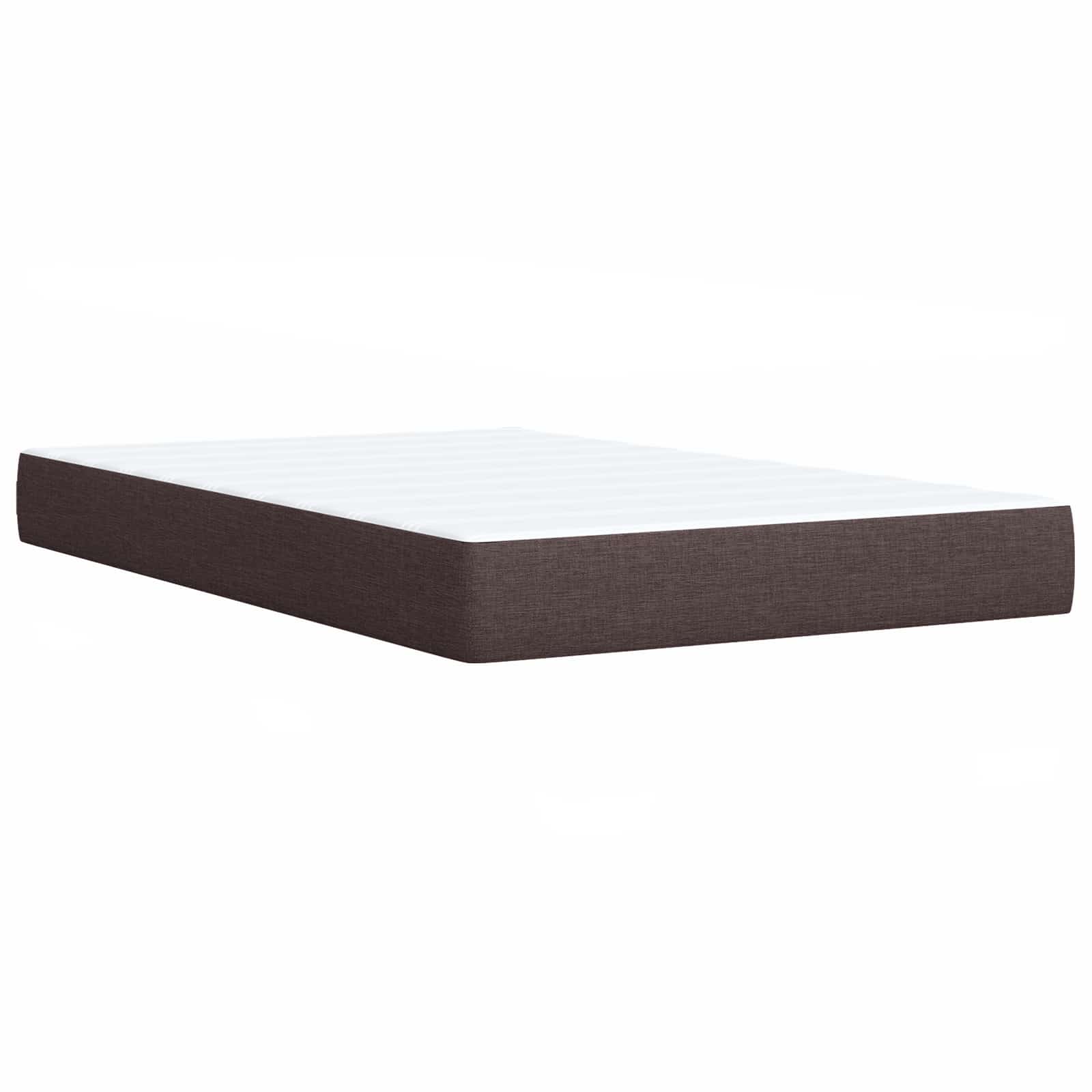 Letto Box Spring LED con Materasso Marrone Scuro 120 x 200 cm | homemem39