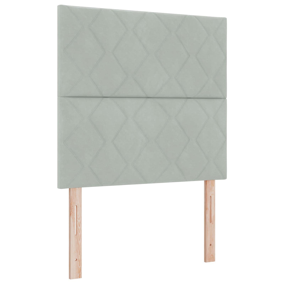 Letto Box Spring LED con Materasso Grigio Chiaro 90 x 200 cm | homemem39