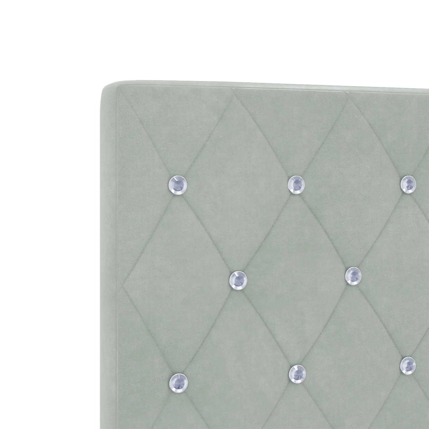 Letto Box Spring LED con Materasso Grigio Chiaro 120 x 200 cm | homemem39
