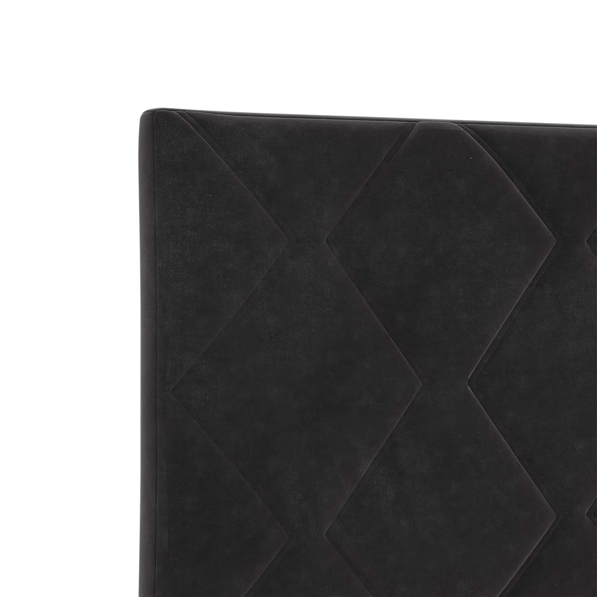 Letto Box Spring LED con Materasso Nero 180 x 200 cm Velluto | homemem39