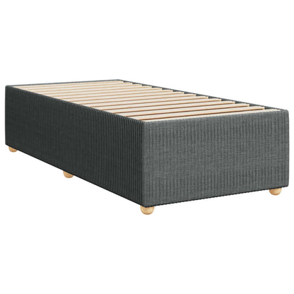 Letto Box Spring LED con Materasso Grigio Scuro 90 x 190 cm | homemem39