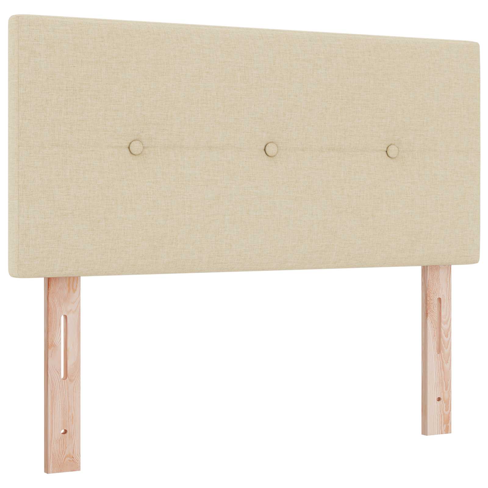 Letto ottomano con materasso Crema 120 x 190 cm Tessuto | homemem39