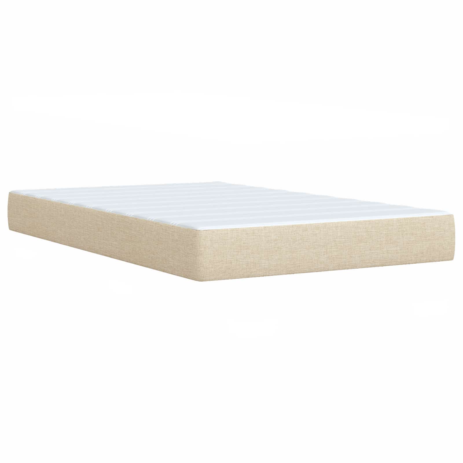 Letto ottomano con materasso Crema 120 x 190 cm Tessuto | homemem39