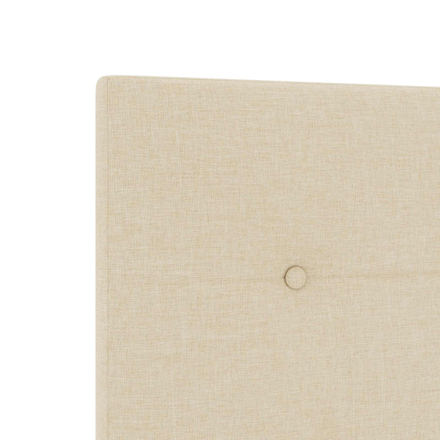 Letto ottomano con materasso Crema 120 x 200 cm Tessuto