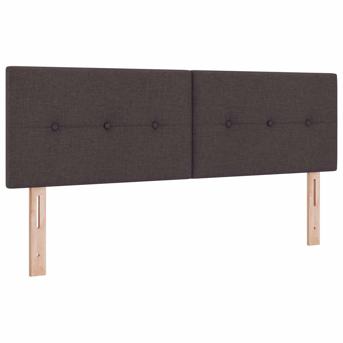 Letto ottomano con materasso Marrone Scuro 140 x 200 cm Tessuto | homemem39