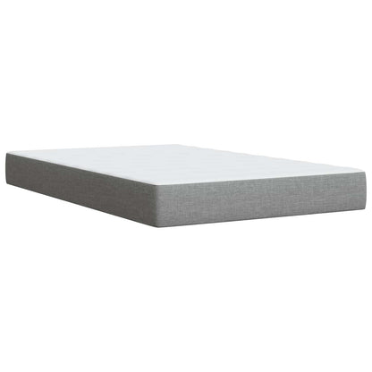 Letto ottomano con materasso Grigio Chiaro 120 x 190 cm Tessuto | homemem39