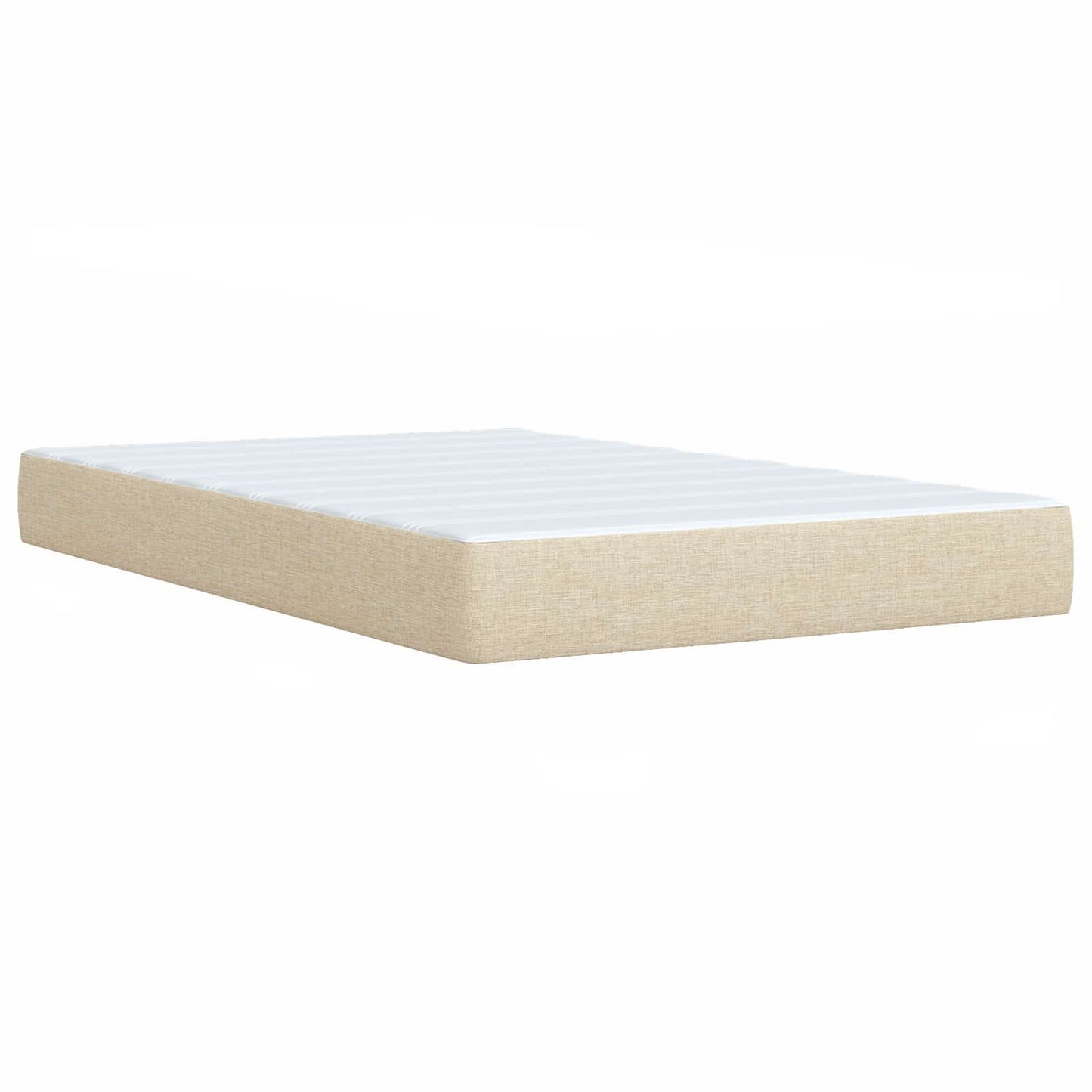 Letto ottomano con materasso Crema 120 x 190 cm Tessuto | homemem39