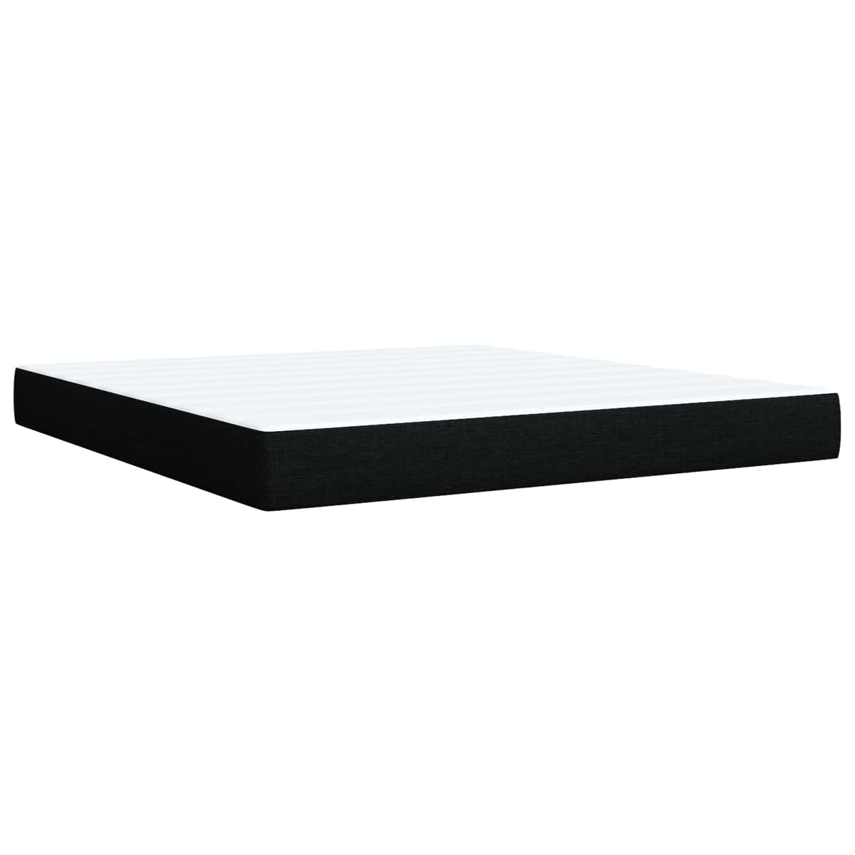 Letto ottomano con materasso Nero 180 x 200 cm Tessuto | homemem39