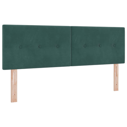 Letto ottomano con materasso Verde Scuro 160 x 200 cm Velluto | homemem39