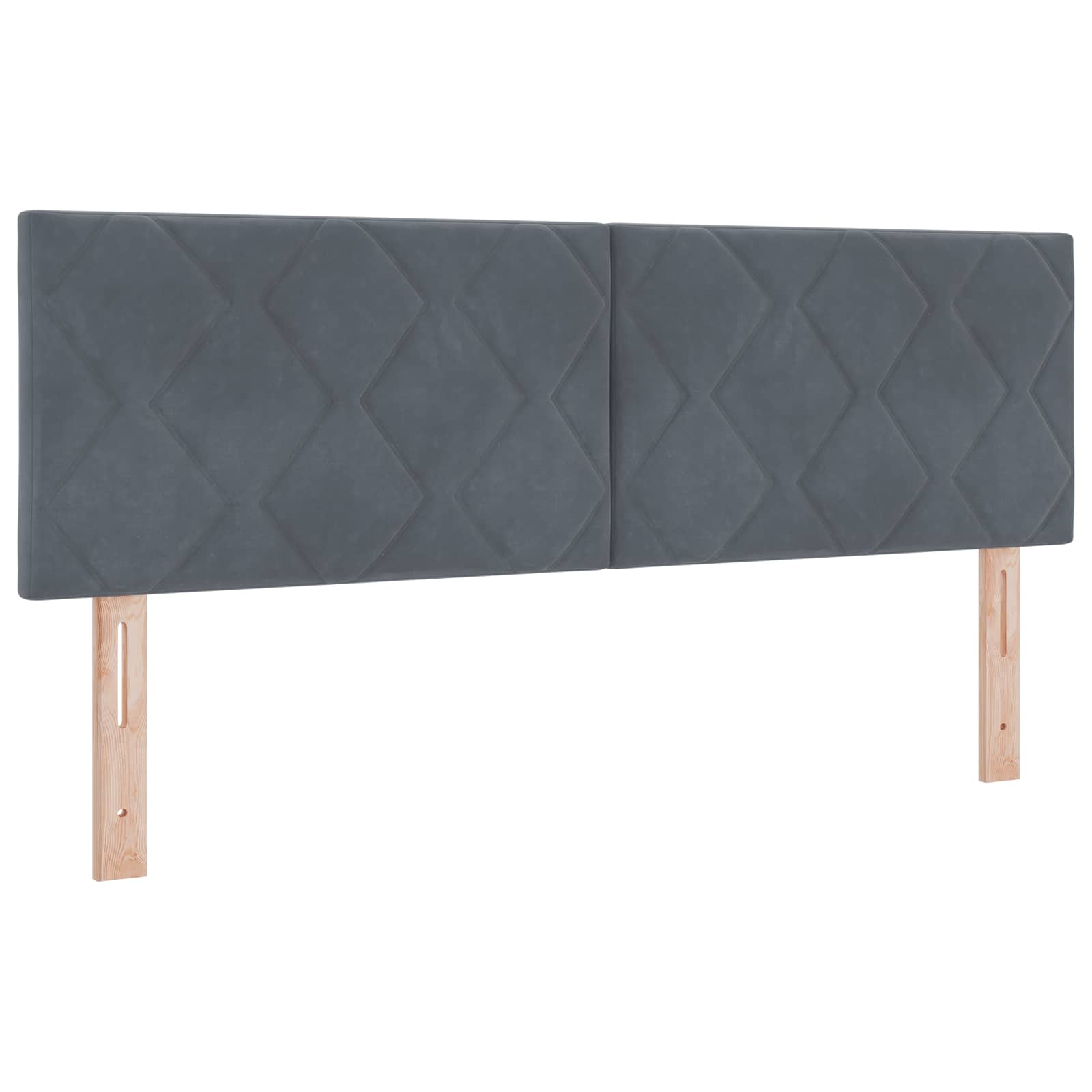 Letto ottomano con materasso Grigio Scuro 140 x 200 cm Velluto | homemem39
