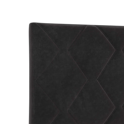 Letto ottomano con materasso Nero 180 x 200 cm Velluto | homemem39