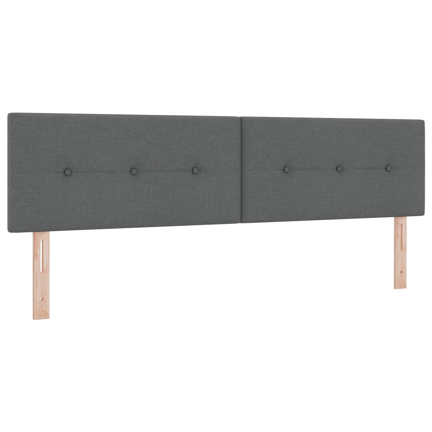 Letto ottomano con materasso 2 pz Grigio Scuro Tessuto | homemem39