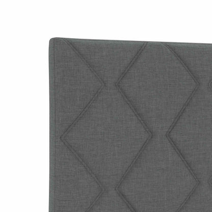 Letto ottomano con materasso 2 pz Grigio Scuro Tessuto | homemem39