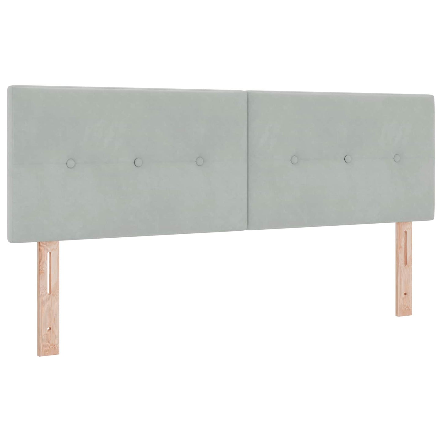 Letto ottomano con materasso 2 pz Grigio Chiaro Velluto