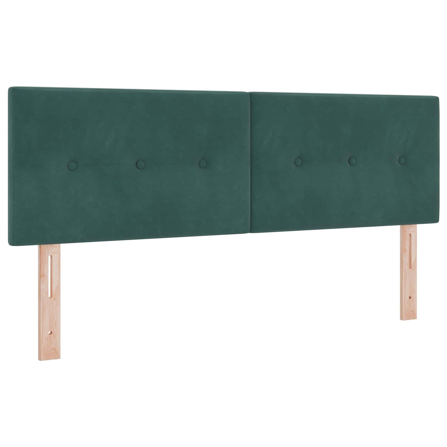 Letto ottomano con materasso 2 pz Verde Scuro Velluto