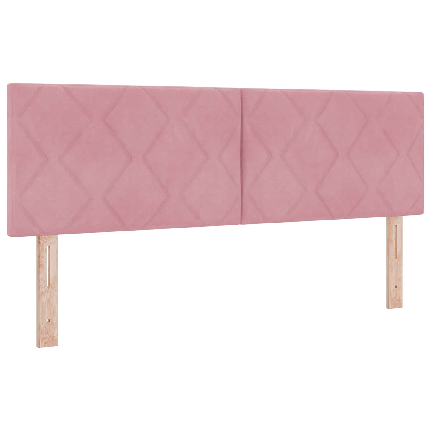 Letto ottomano con materasso con testiera 2 pz Rosa Velluto | homemem39