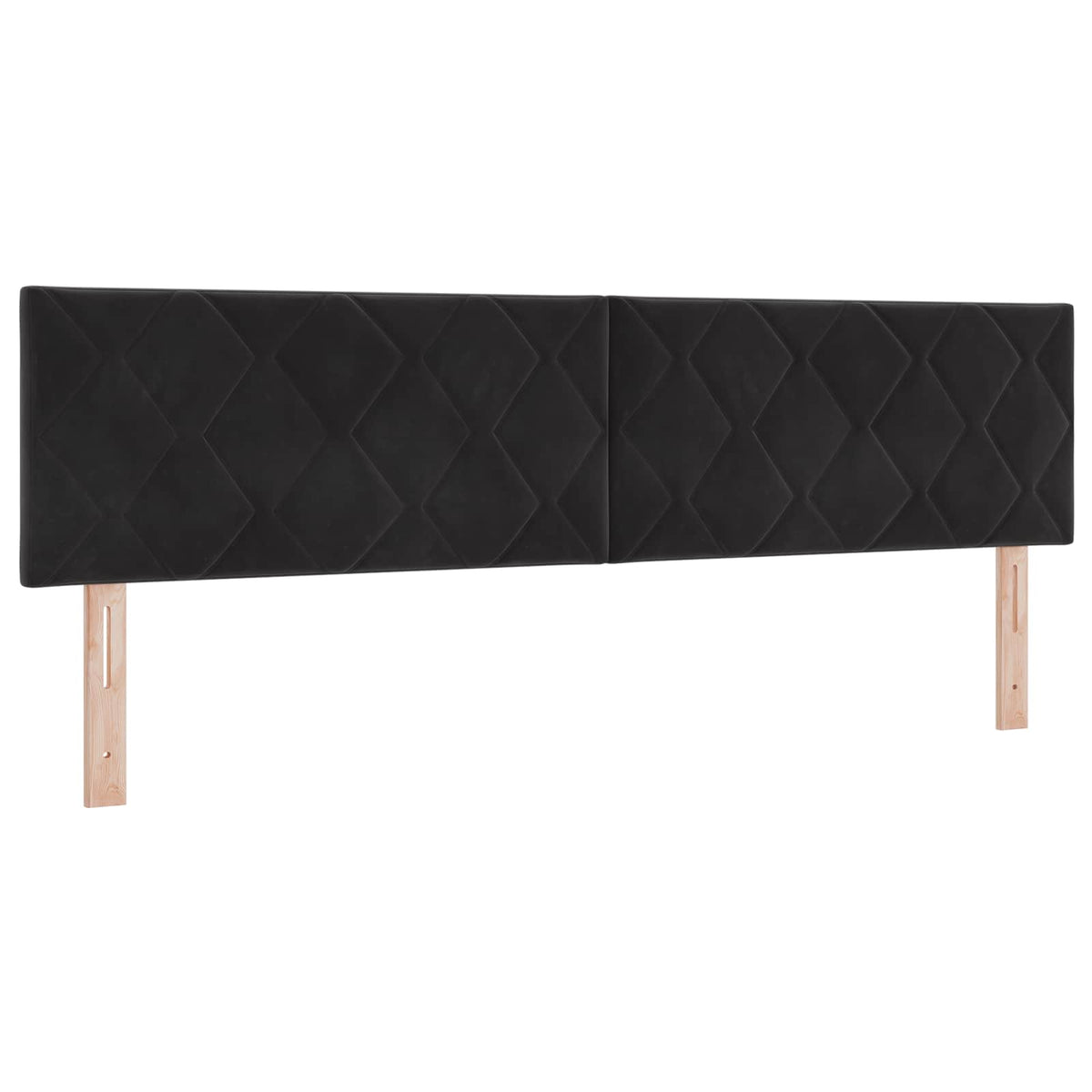 Letto ottomano con materasso con testiera 2 pz Nero Velluto | homemem39