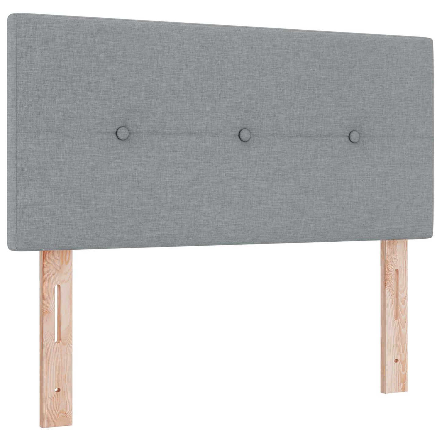 Letto Ottomano con Materasso e LED Grigio Chiaro 90 x 190 cm