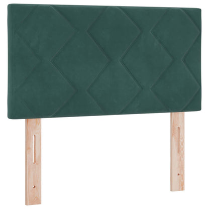 Letto Ottomano con Materasso e LED Verde Scuro 80 x 200 cm | homemem39