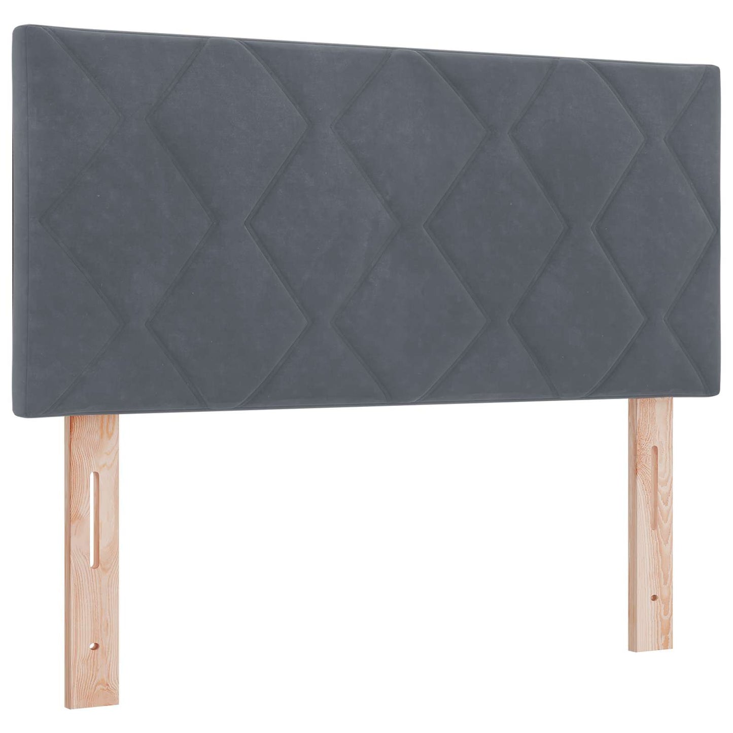 Letto Ottomano con Materasso e LED Grigio Scuro 100 x 200 cm | homemem39