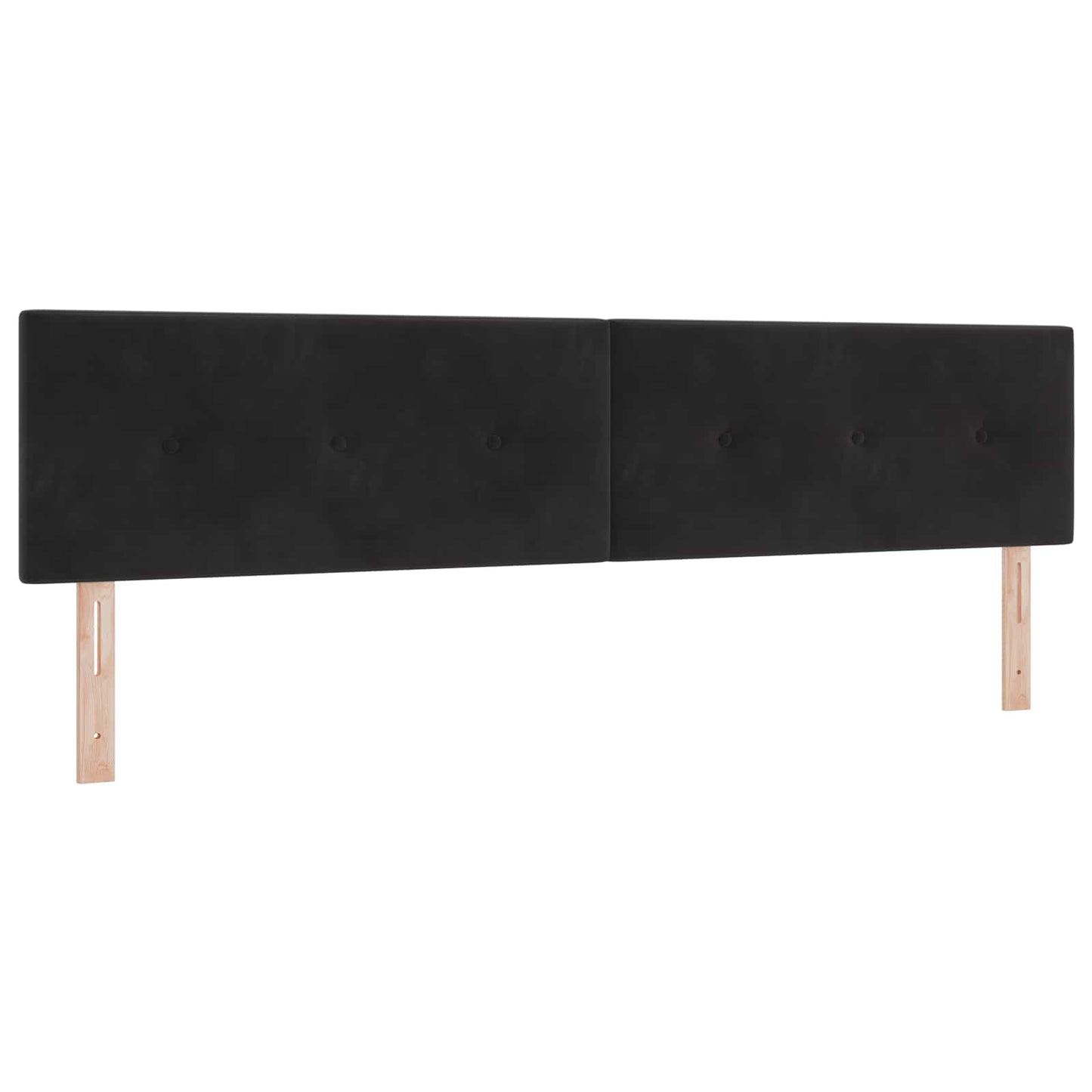 Letto Ottomano con Materasso e LED Nero 200 x 200 cm Velluto