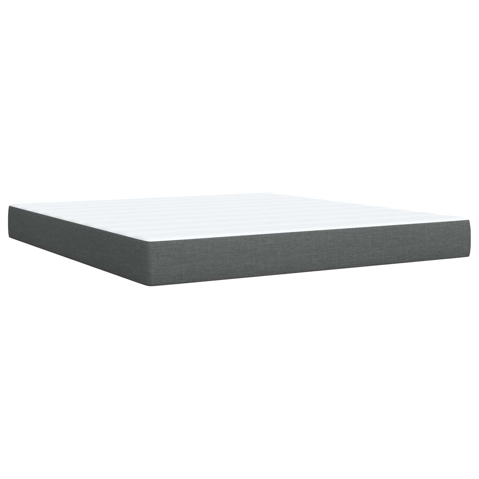 Letto ottomano con materasso Grigio Scuro 180 x 200 cm Tessuto | homemem39