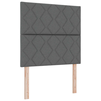 Letto ottomano con materasso Grigio Scuro 80 x 200 cm Tessuto | homemem39