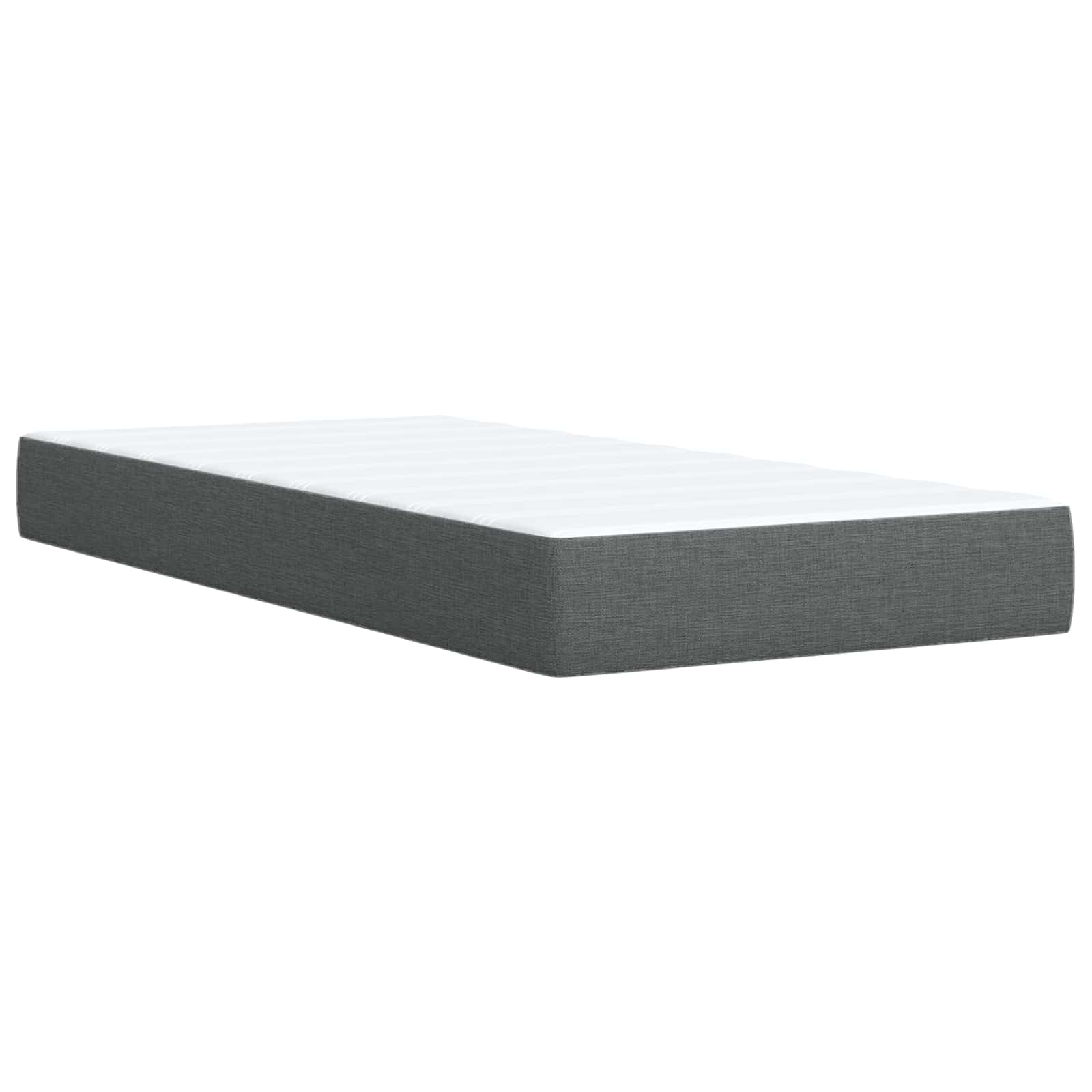 Letto ottomano con materasso Grigio Scuro 80 x 200 cm Tessuto | homemem39