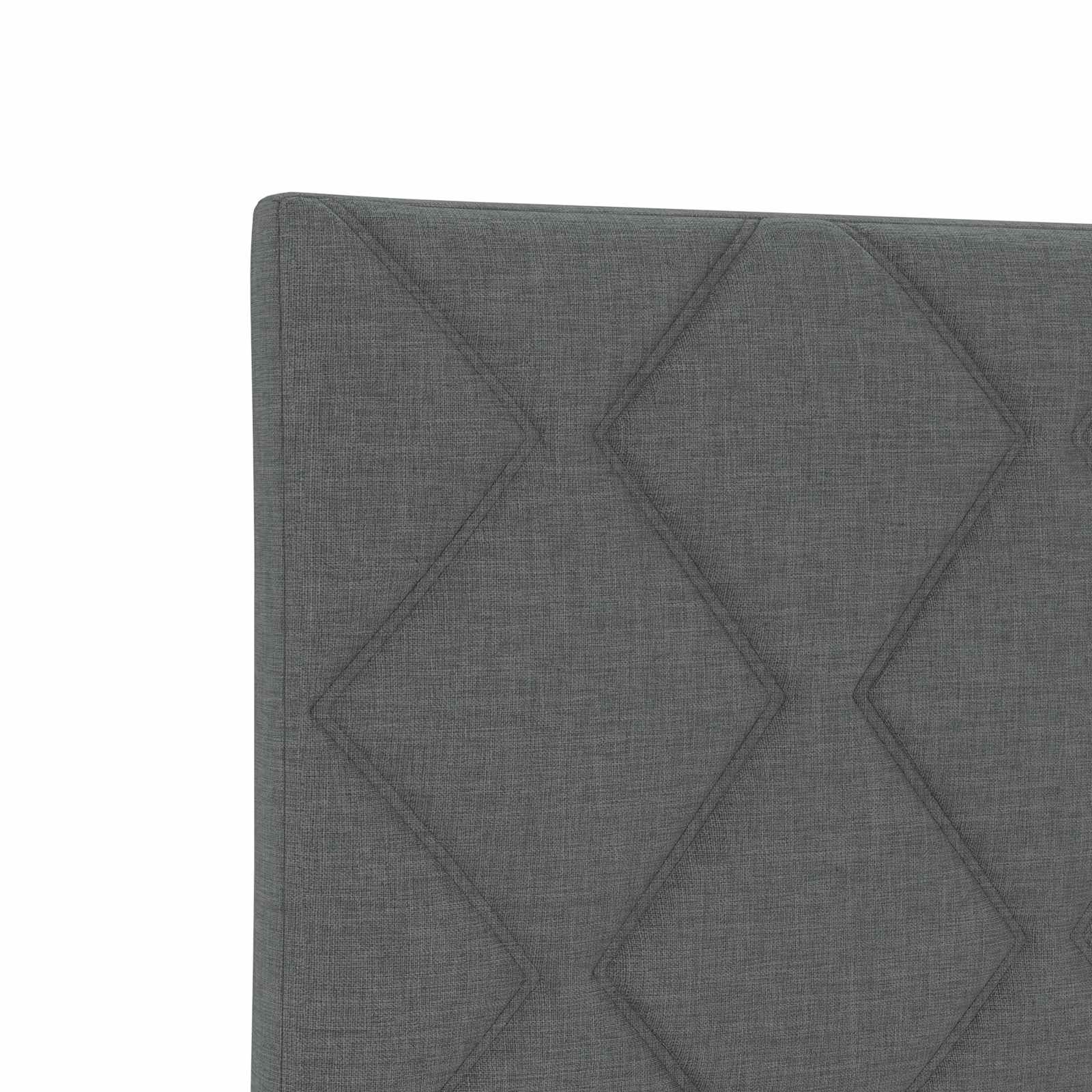 Letto ottomano con materasso Grigio Scuro 140 x 190 cm Tessuto | homemem39