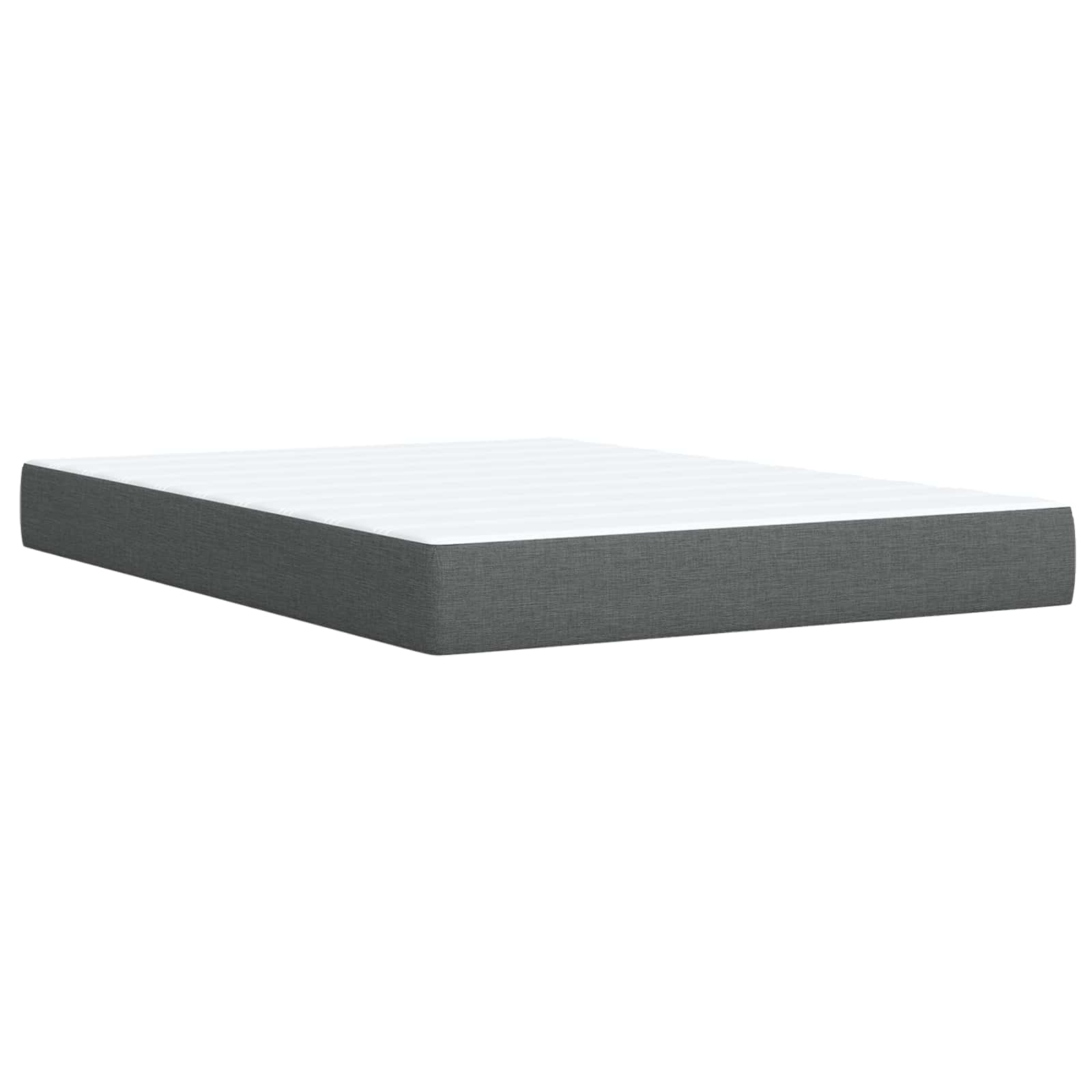 Letto ottomano con materasso Grigio Scuro 140 x 190 cm Tessuto | homemem39