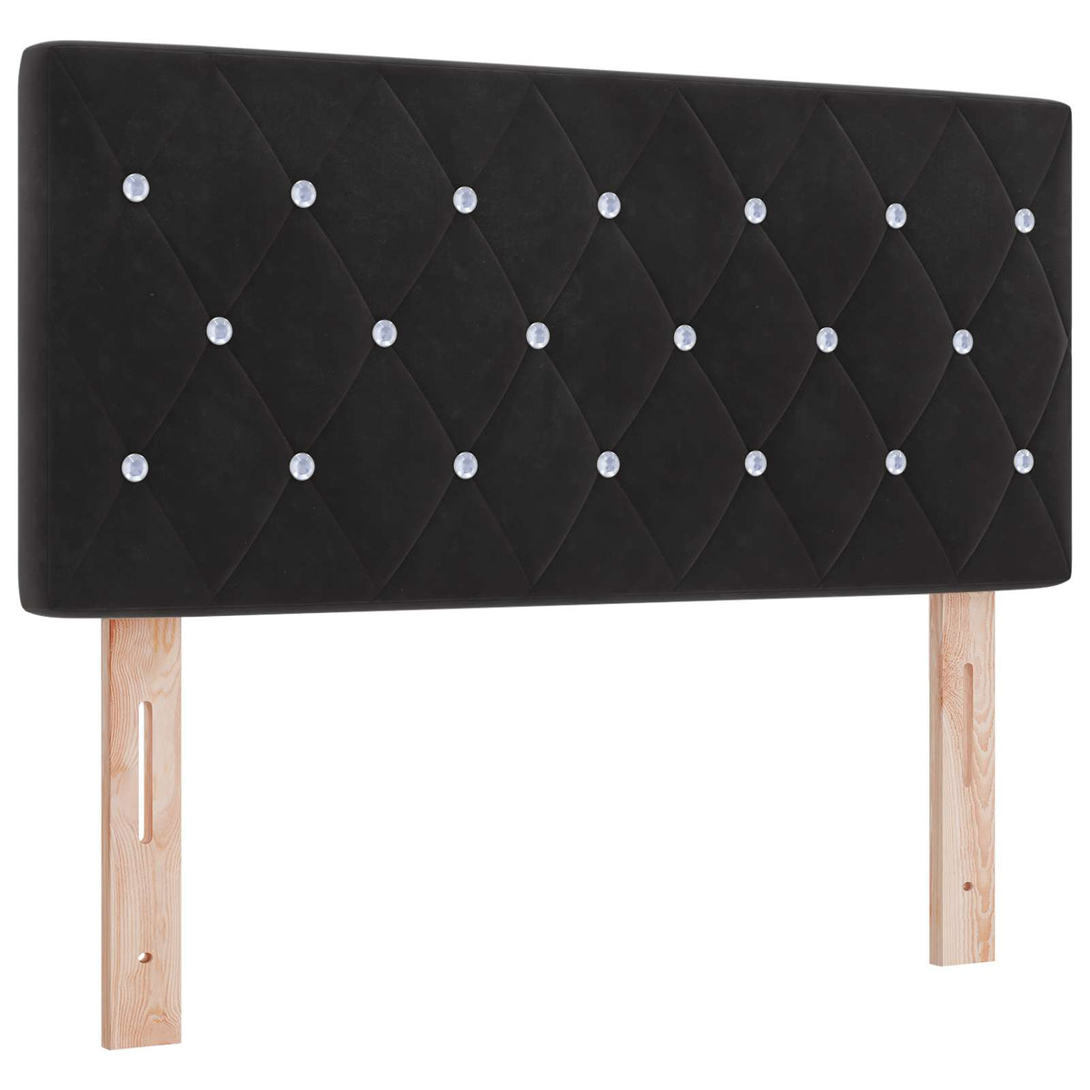 Letto ottomano con materasso Nero 90 x 200 cm Velluto | homemem39