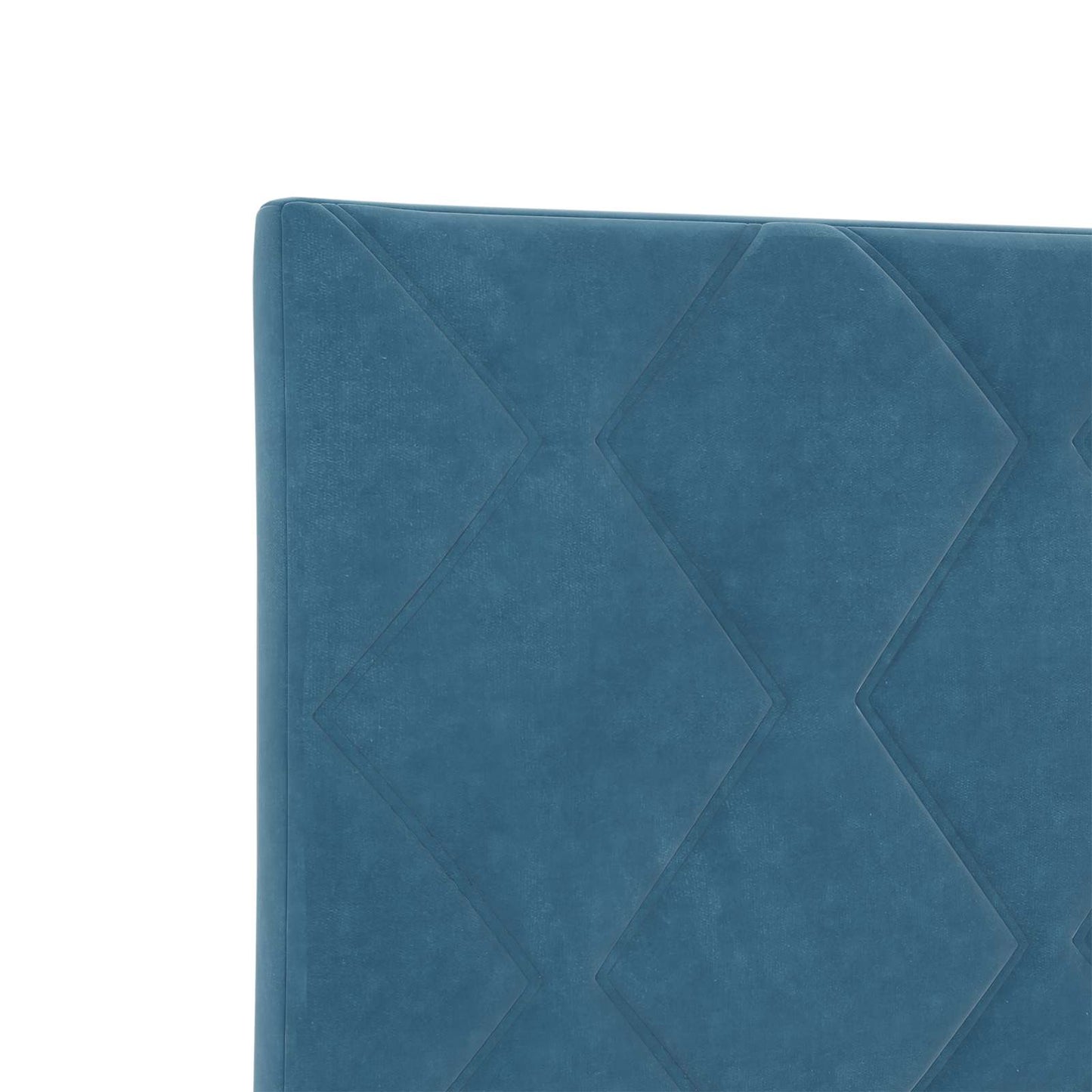 Letto ottomano con materasso Blu Scuro 80 x 200 cm Velluto | homemem39