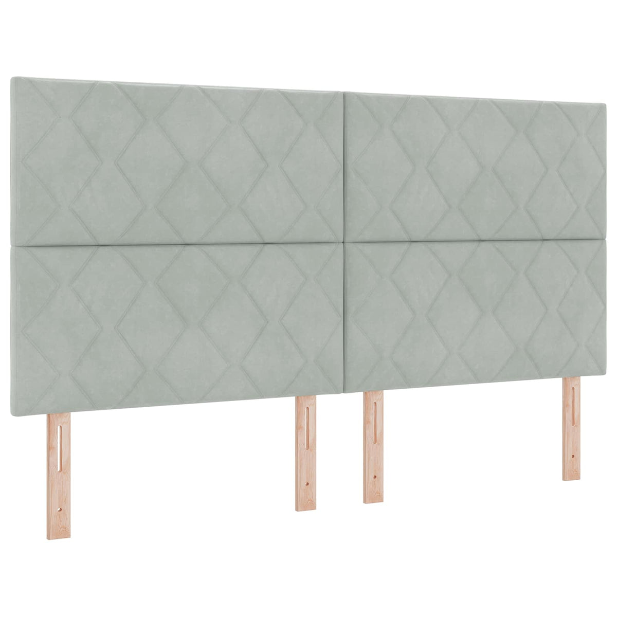Letto ottomano con materasso Grigio Chiaro 180 x 200 cm Velluto | homemem39