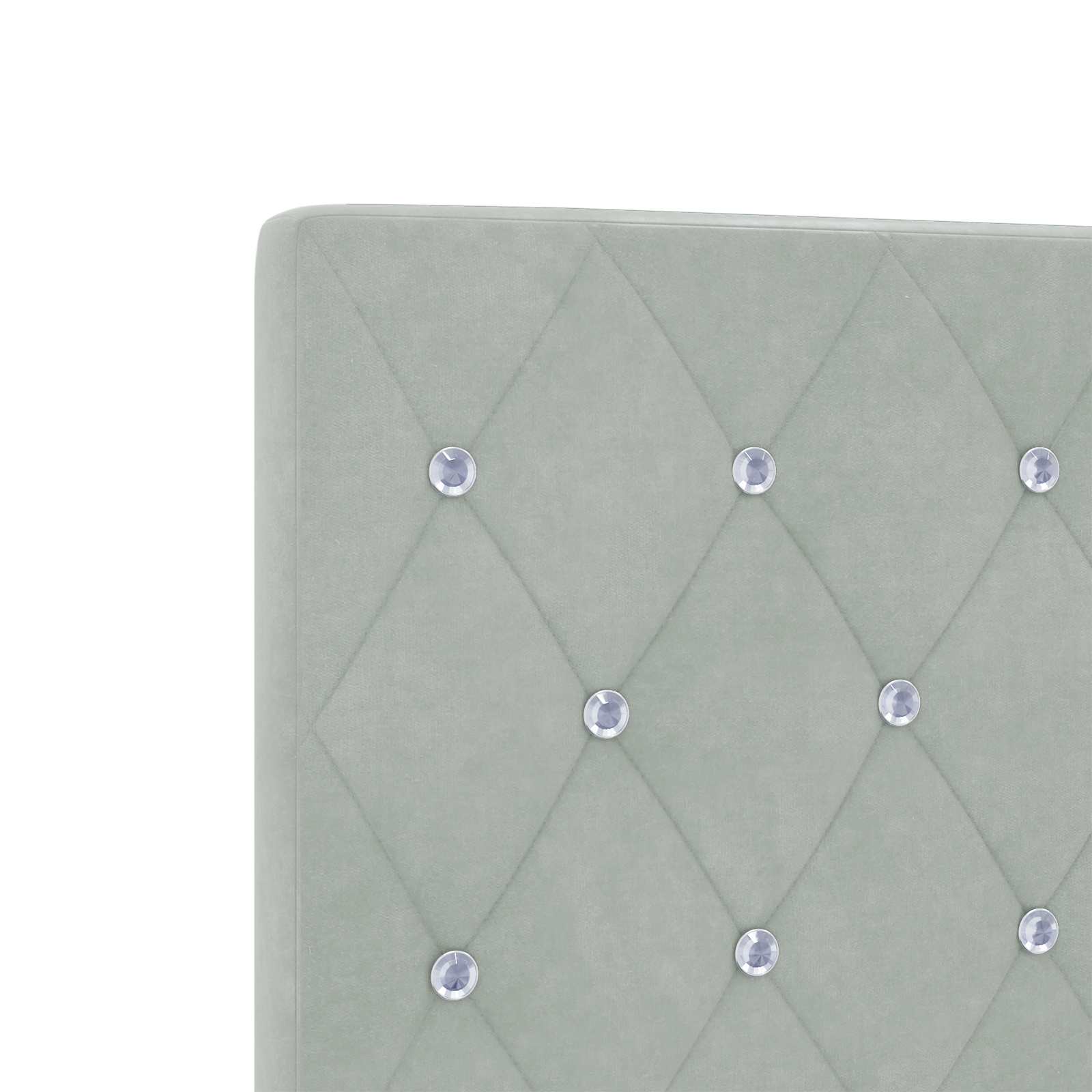 Letto ottomano con materasso 2 pz Grigio Chiaro Velluto - homemem39