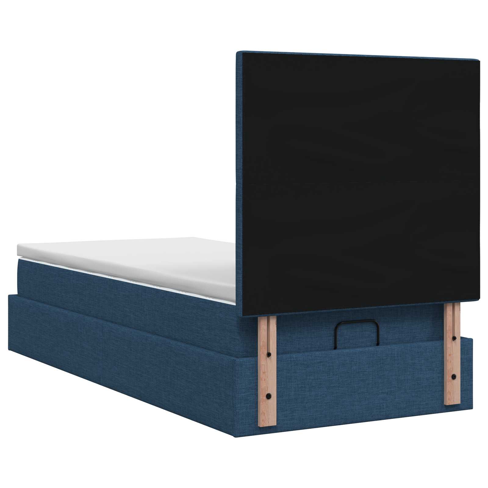 Letto Ottomano con Materasso e LED Blu 80 x 200 cm Tessuto | homemem39