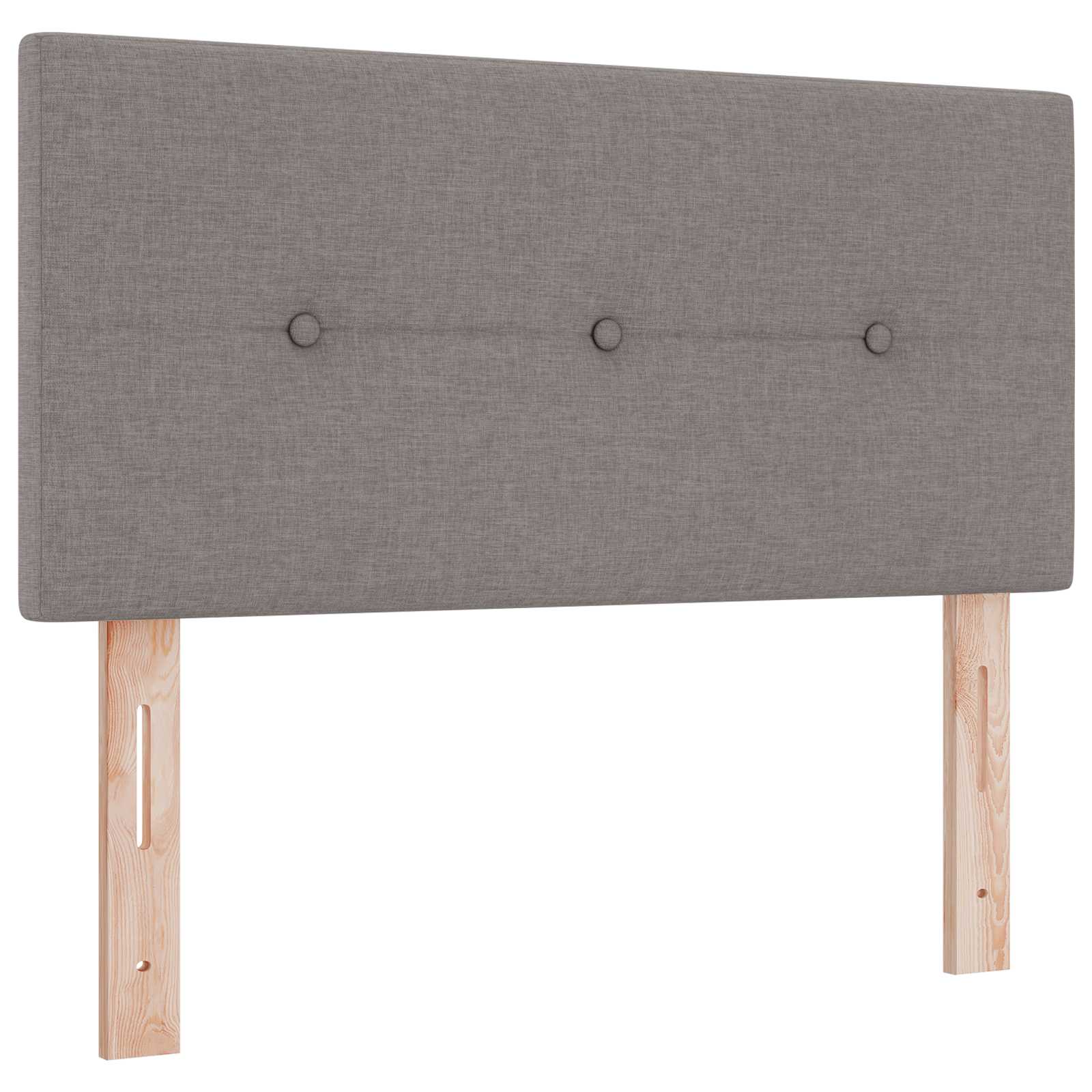 Letto Ottomano con Materasso e LED Tortora 120 x 190 cm Tessuto | homemem39