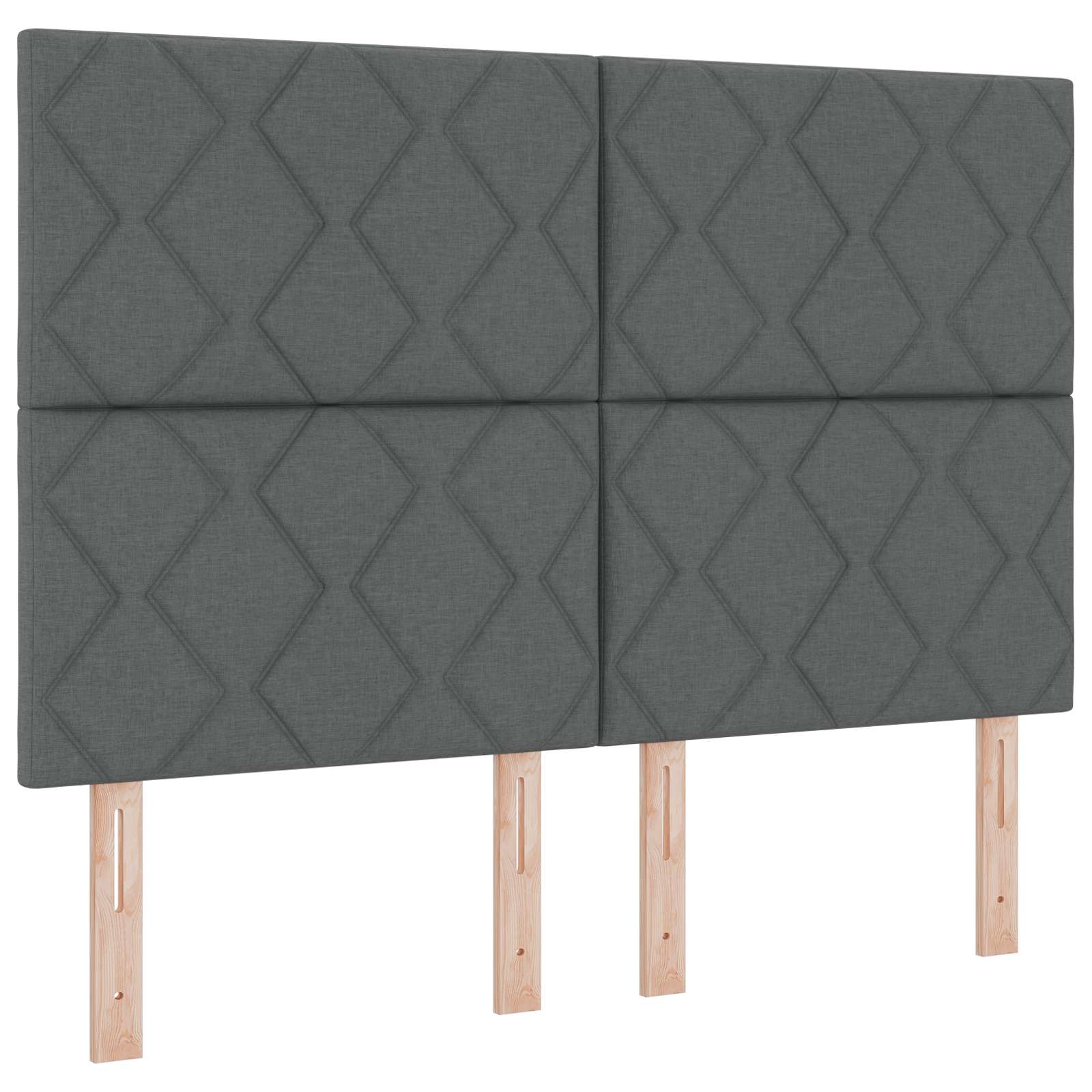 Letto Ottomano con Materasso e LED Grigio Scuro 140 x 200 cm | homemem39