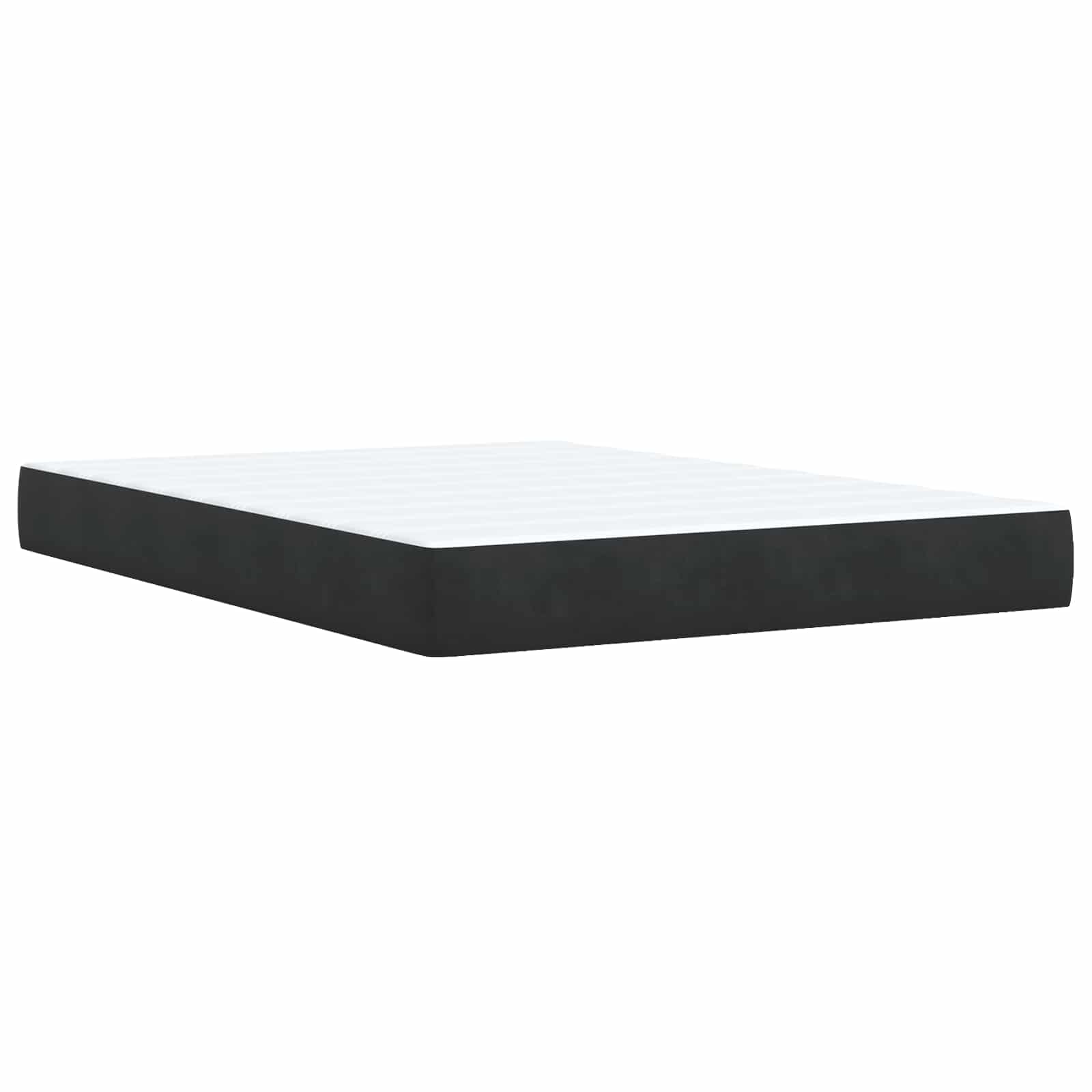 Letto Ottomano con Materasso e LED Nero 140 x 190 cm Velluto | homemem39