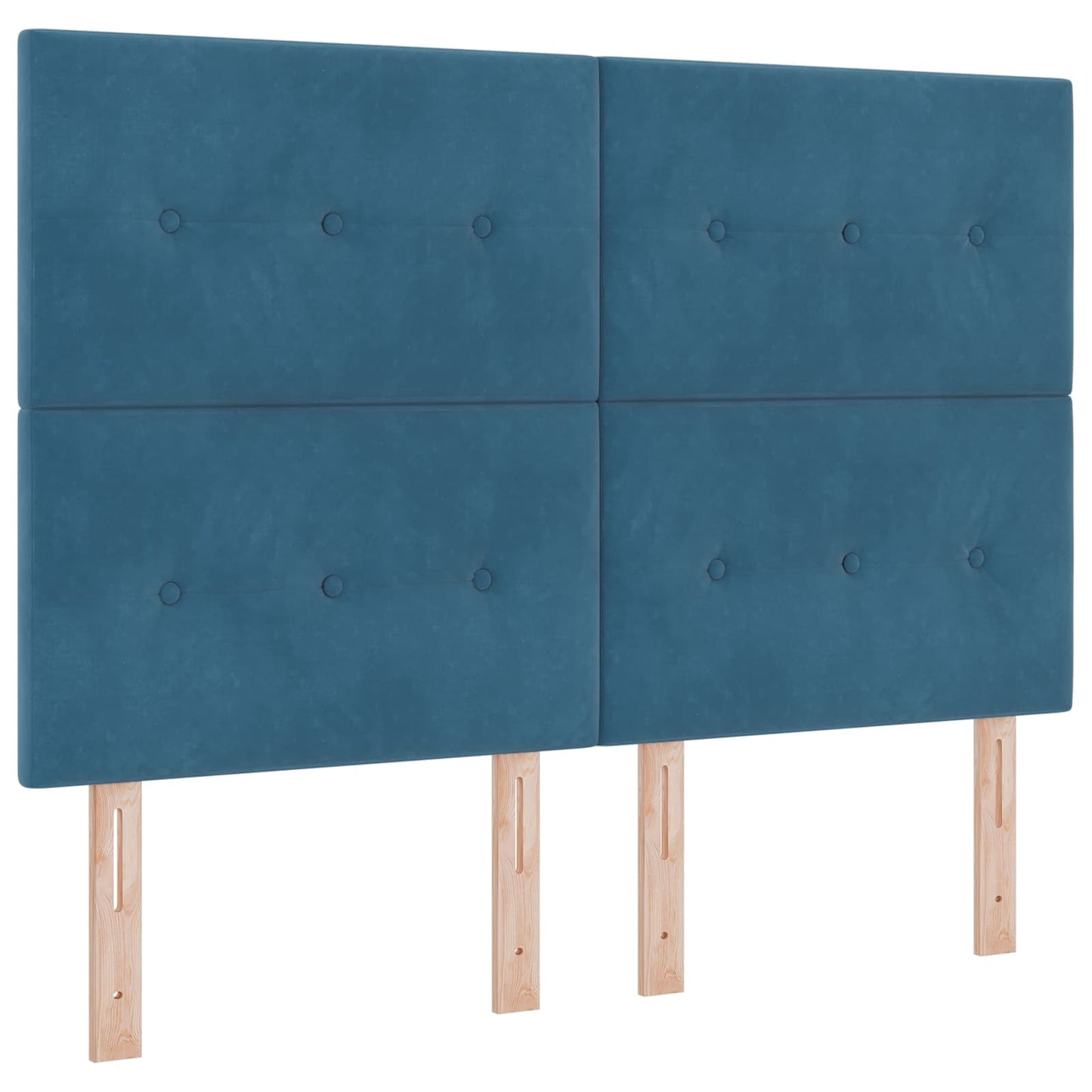 Letto Ottomano con Materasso e LED Blu scuro 140 x 200 cm